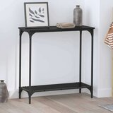  Konzolna miza Črni hrast 75 x 30.5 x 75 cm Konstruiran les, (5000201835) | Shoptok.si