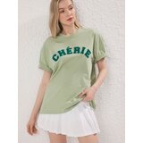 Trendyol Ženska majica TWOSS25TS00161, Zelena Cene