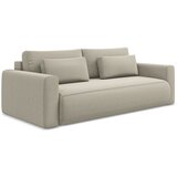 Makamii Bež baršunasti sklopiva/s prostorom za odlaganje sofa 238 cm Kapua – | shoptok.hr