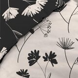 Douceur d intérieur Crna/bež posteljina za bračni krevet/za produženi krevet od pamučnog perkala 240x220 cm Iris – | shoptok.hr
