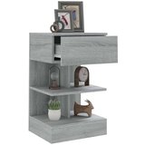 vidaXL Nočna omarica siva sonoma 40x35x65 cm konstruiran les | Shoptok.si