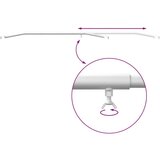 vidaXL pogodno za ravni nosač cerade 3 pcs Srebrno 100-145 cm Aluminij | shoptok.hr