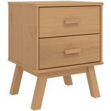 Furnova Nočna omarica OLDEN rjava trdna borovina, (21926705) | Shoptok.si