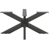  Noga klub stolića u obliku pauka antracit 98x58x(42-43) cm čelik | Eponuda.com