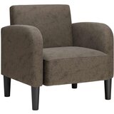 SOFA fotelja s naslonima za ruke tamnosiva 54 cm umjetna koža | shoptok.hr