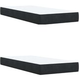 vidaXL Box spring postelja z vzmetnico črna 200x200 cm žamet, (21306743) | Shoptok.si