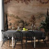  Foto tapeta - Mediterranean landscape - old tapestry with a hill and a lake 300x210 Standard | shoptok.hr