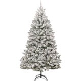 vidaXL Umjetno božićno drvce Zelena i bijela 270 cm PVC i metal | shoptok.hr