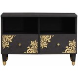 TV ormar s ladicama Crna 70 x 33 x 46 cm Čvrsto drvo manga | shoptok.hr