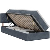  s od storage s uzglavljem Tamnosiva 100 x 200 cm Baršun | shoptok.hr