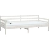  Dnevna postelja z vzmetnico 90x200 cm bela trdna borovina, (20645994) | Shoptok.si