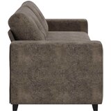 SOFA za 3 osobe Tamno siva 220 cm Umetnička suknja koža Slike