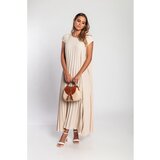 Fenzy Duga Plisirana Haljina, Bež | shoptok.hr