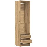 vidaXL Garderobna omara artisan hrast 50x50x200 cm inženirski les | Shoptok.si