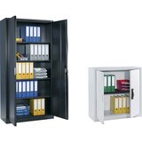 C+P Jeklena omara s krilnimi vrati, VxŠxG 1950 x 1000 x 420 mm, svetlo siva | Shoptok.si