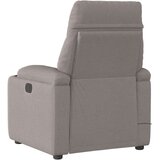 vidaXL Električni masažni naslanjač taupe blago | Shoptok.si