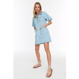 Trendyol Light Blue Pocket Detailed Denim Dress | shoptok.hr