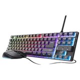 Trust Tastatura+miš GXT 798 2-in-1 Gaming set/TKL/US/crna Cene