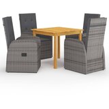  5-dijelni vrtni blagovaonski set sivi | shoptok.hr