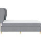 Box Spring Krevet s Madracem u Svjetlosivoj 100x200 cm Tkanina | shoptok.hr