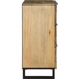  Set komoda 2 pcs Prirodna 120 x 33,5 x 75 cm Čvrsto drvo manga | shoptok.hr