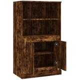  Visoka komoda dimljeni hrast 60x35,5x103,5cm konstruiranog drva | Eponuda.ba