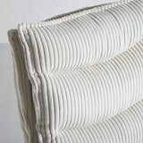Bessagi Home Stol Fina, Bež, Rebrasti Žamet | Shoptok.si