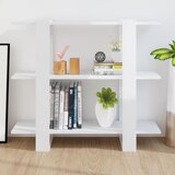Ormarić za knjige / sobna pregrada sjajni bijeli 100x30x87 cm | shoptok.hr