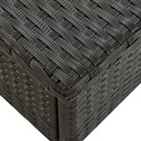  Čajni stolić crni 50 x 50 x 47 cm od poliratana | Eponuda.com