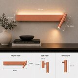 Brilagi LED zidno spot svetlo VIXON LED/3W/230V + LED/7W bronza CRI 90 | Eponuda.com
