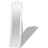 vidaXL Prostostoječe ogledalo baročni stil 160x40 cm belo, (20798382) | Shoptok.si