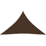 vidaXL Senčno jadro oksford blago trikotno 3x3x4,24 m rjavo, (20965518) | Shoptok.si