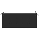 Zložljiva vrtna klop z blazino 118 cm bambus, (20803998) | Shoptok.si