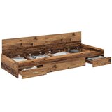  Krevetna konstrukcija s uzglavljem Staro drvo 98.5 x 200 cm | Eponuda.ba