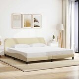  Okvir za krevet Dover krem 200x200 cm od tkanine | Eponuda.com