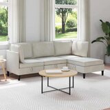  Komplet pohištva za dnevno sobo z blazino 4 pcs Krem Žamet, (5000272718) | Shoptok.si