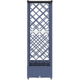  Povišeni krevet s mrežom i krovom Sivi 164 x 40 x 123 cm PP | Shoptok.si
