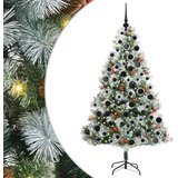  Umjetno božićno drvce S LED lampica Zelena i bijela 180 cm | shoptok.hr