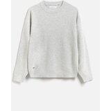 Reserved Džemper s visokim udjelom pamuka - svijetlo siva | shoptok.hr