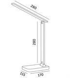 Brilagi LED prigušiva stona lampa MODO LED/7W/230V 3000/4000/6500K bela | Eponuda.com