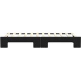  Dnevni krevet na razvlačenje crni 80 x 200 cm od tkanine | shoptok.hr