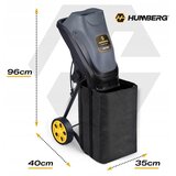 Humberg HM-650 električni usitnjivač grana 2500 W s 2 vreće 45 L | shoptok.hr