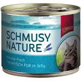 Schmusy Varčno pakiranje: Nature ribe 24 x 185 g - Čista tuna