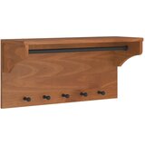 vidaXL Stenski obešalnik za plašče "SANDNES" 87x30x42 cm les borovega | Shoptok.si