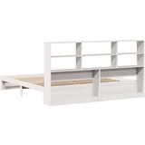 vidaXL Knjižna postelja brez vzmetnice bela 180x200 cm trdna borovina | Shoptok.si