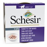  Varčno pakiranje Schesir v želeju 24 x 85 g - Tuna z govejim filejem | shoptok.hr