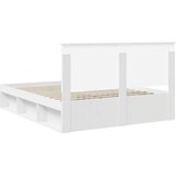  Okvir za krevet Bijelo 160 x 200 cm Čvrsto borovo drvo | shoptok.hr