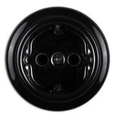  Elhard - Zidna keramička retro kućna utičnica sa okvirom SCHUKO 230V, crna | Eponuda.com