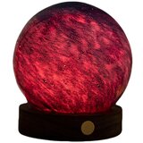 Gingko LED namizna svetilka v temni naravni barvi s steklenim senčilom (višina 9 cm) Galaxy Breeze – Cene