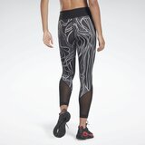 Reebok Športne hlače siva / črna / bela | Shoptok.si